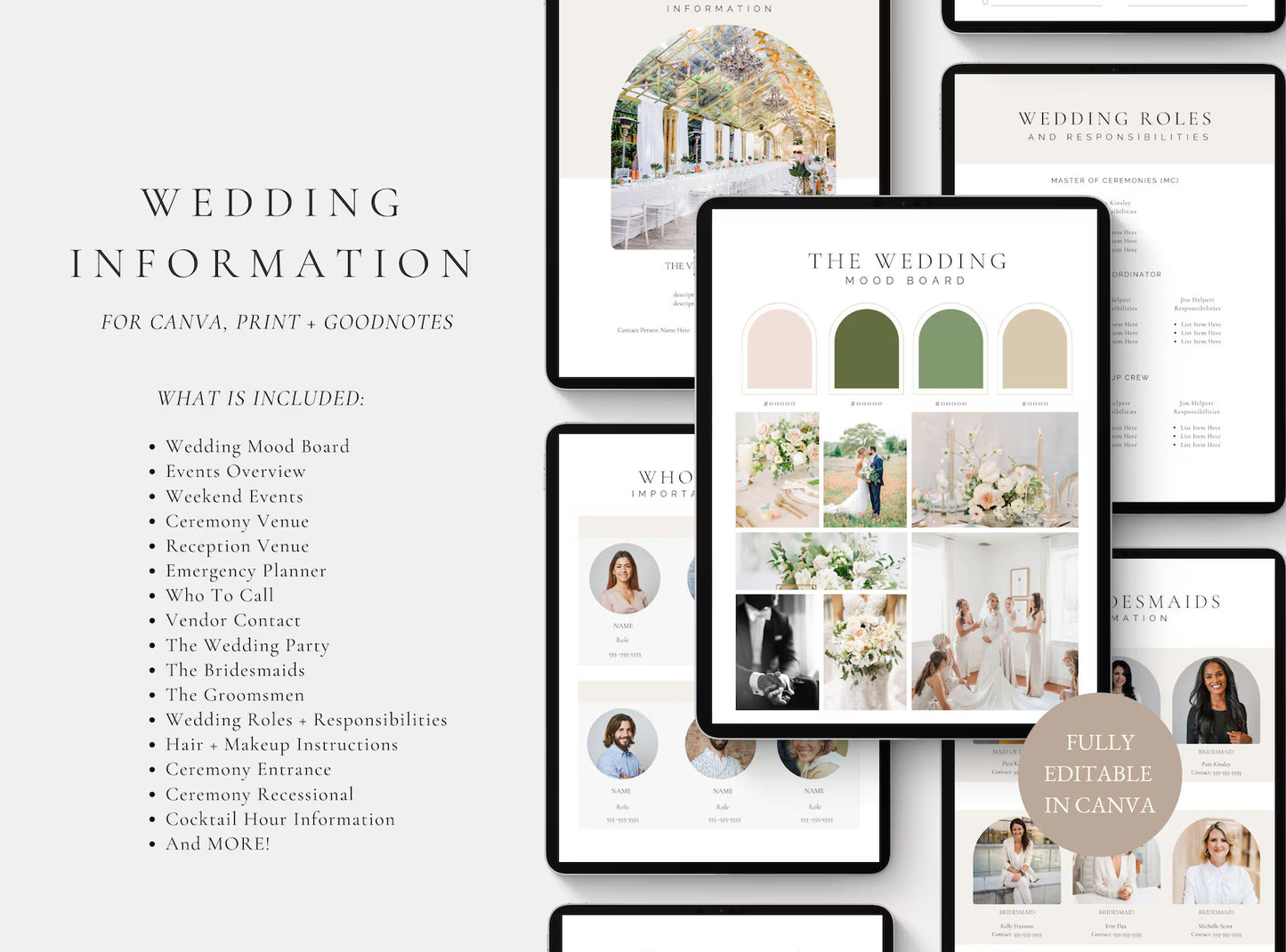 Wedding Day Binder Template