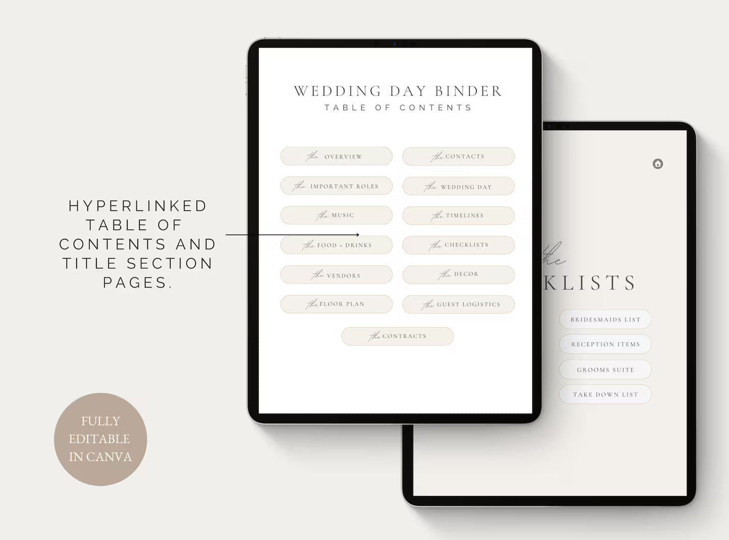 Wedding Day Binder Template